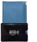 LOLUNA® Porte Carte didentité et permis de Conduire + étui Carte RFID, Petit Format Compact, Fin et Plat en Cuir (Bleu Ciel/RFID)