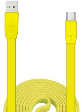 Aiivioll UE Boom Replacement Charging Cable Flat USB Power Cable Speaker charging cable, data cable, Compatible with Logitech UE Boom2 / Boom3 / Megaboom/Miniboom/Roll Wireless Speaker (Yellow)