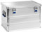 hünersdorff 451250 - Caja de aluminio ecológica (68 L, resistente al agua, con junta de goma, ligera, estable, plegable, para cerraduras), color plateado