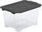 Rotho Evo Safe Keeping Aufbewahrungsbox 15l mit Deckel, lebensmittelechter Kunststoff (PP) BPA-frei, anthrazit, 15l (39.3 x 28.3 x 23.0 cm)
