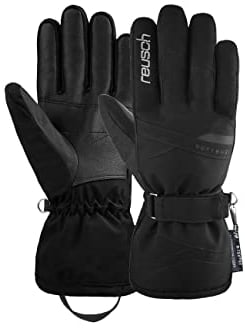 Reusch Hellen R-TEX XT Winddichte, wasserdichte, extra atmungsaktive und warme Winterhandschuhe Fingerhandschuhe Schneehandschuhe Sporthandschuhe Skihandschuhe Damen, schwarz-Silber, 8
