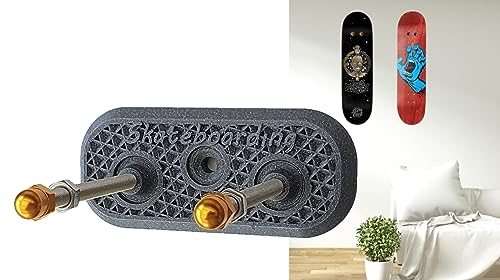 Enhanc3d Designs Skateboard Wandhalterung - Skateboard Board Display - Longboard Deck Wandhalter (Gelb)