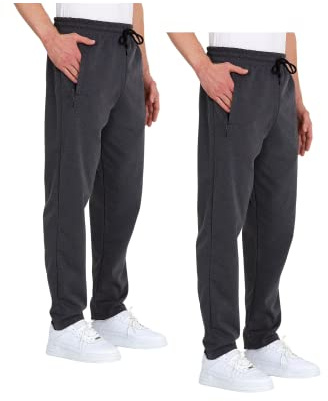 COMEOR Jogginghose Herren mit Reißverschlusstaschen Baumwolle Trainingshose - Sporthose Jogginghosen Männer Jogger | Jungen Freizeithose