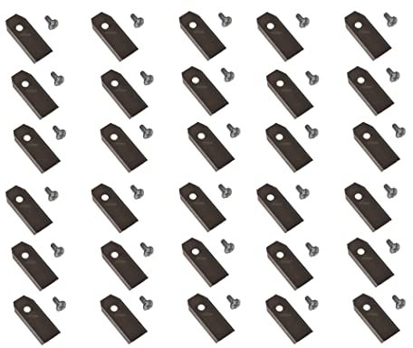 30 cuchillas de acero inoxidable de 4,3 cm compatibles con McCulloch ROB R600 ROB R1000 / Telsing 1000 1500 2500 robot cortacésped