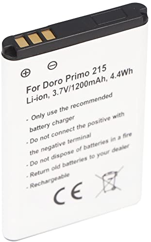 Akku nur für Doro Primo 215, PhoneEasy 332 GSM, Primo 215, Primo 405 Hisense CS668 Abmessungen unbedingt beachten: ca. 53,3x36,8x5,7mm.