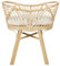 Stubenbett Rattan natürlich mit Gestell Polster cremeweiß Babybett Boho Gruissan