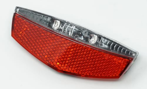 LED Rücklicht Dynamobetrieb mit Standlicht für Gepäckträger mit 50/80 mm Schraubenabstand
