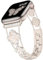 Tasikar Bling Diamond Bracelet pour Femme Compatible avec Apple Watch Bracelets 42mm(Série 10) 41mm 40mm 38mm SE Série 10 9 8 7 6 5 4 3 2 1 Joli Bracelet de Rechange en Trèfle (Lumière Stellaire)