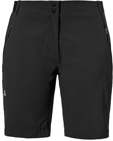 Schöffel Damen Shorts Style Blaustein WMS, leichte Wanderhose mit 4-Wege-Stretch, kurze Hose aus recyceltem Material, schnell trocknend mit legerer Passform, black, 44