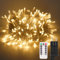 20M Lichterkette Weihnachtsbaum,200 LDE Lichterkette Außen Strom,Warmweiß Lichterkette Innen mit Stecker Infrarot-Fernbedienung Timer Merkfunktion Wasserdicht Lichterkette für Party Weihnachten Garten