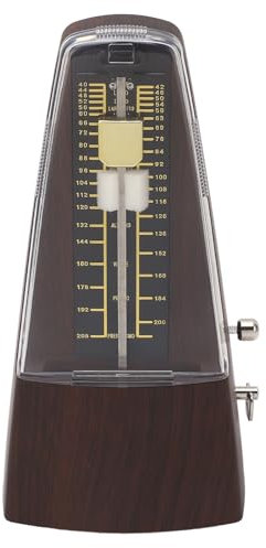Mechanisches Klaviermetronom mit Glocke, Hochgenauem Tempo, Holzmaserung Zum Üben von Klavier, Violine und Gitarre