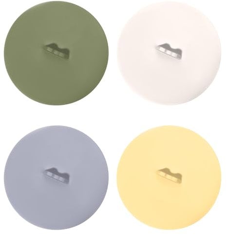 4Pcs Silicone Lids, 10CM Silicone Cup Covers Reusable Mug Covers Anti-dust Drink Glass Cup Lids for Mugs Tea Cups Coffee Cup (4 Colors)