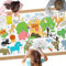 AYESY Papier-Tischdecke zum Ausmalen, 183 x 76cm Motiv Zoo Ausmaltischdecke Kreative Kinderbeschäftigung Ausmalen Tiere Mal Mich Bunt