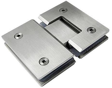 Shower Screen Hinges, Pivot Hinge Stainless Steel 201Glass Shower Door Hinges Glass Door Clamps Bathroom Glass Clips HardwareYUMORE 30pcs/lot Hinge Set