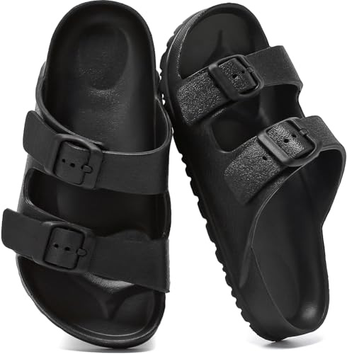 Sandali Bambino Bambina Ciabatte Comode con Fibbia Regolabile Antiscivolo | Unisex EVA Pantofole Estive Clog con Scarpe Mare Piscina Spiaggia Casa Bagno Ragazzi Ragazze Calzature