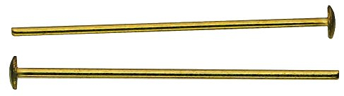 200x Kristall Verbinder Kettelstift Messing 26mm ~ Kronleuchter Lüster