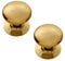 Merriway BH04910 (2 Pcs) Victorian Cupboard Cabinet Door Knob Brass 32mm - Pack of 2 Pieces