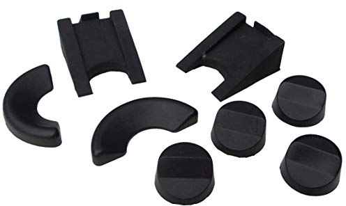 Acclaim Umpire Solid Rubber Bowling Measuring Wedges 4 Round 2.8 cm 2 Semi Circle 6cm Plus 2 x 6.5 cm x 2 cm x 4 cm Multi Angle Rubber