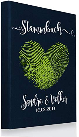 Hochzeitideal Stammbuch der Familie A5, Nr. 44 A (Dunkelblau)