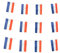 Niederlande Flaggen Holland Niederländische kleine Schnur Mini-Flagge Wimpel Banner Dekorationen