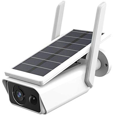 Bsopem telecamera di sicurezza wireless ad energia solare, ricaricabile, WiFi, 1080p, telecamera IP domestica, impermeabile, con telecomando a 2 vie, con rilevatore di movimento PIR e visione notturna