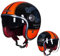ZLYJ Casque Face Ouverte de Moto, 3/4 Demi-Casque Harley Vintage Casque Mobylette Bols Rétro Casque, pour Adulte Hommes Femmes Scooter Locomotive, ECE Homologué