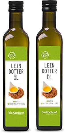 Leindotteröl BIO 2x 500ml (1000 ml) I nativ und kaltgepresst I 100% natürlich I Rohkostqualität von bioKontor