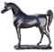 IDYL Bronze-Skulptur Arabisches Pferd | 30x10x33 cm | Tierfigur aus Bronze handgefertigt | Wetterfest