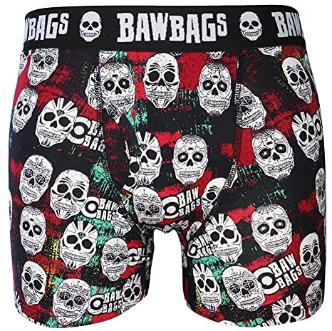 Bawbags Skulls Cotton Boxer Shorts - 3XL Multicolour