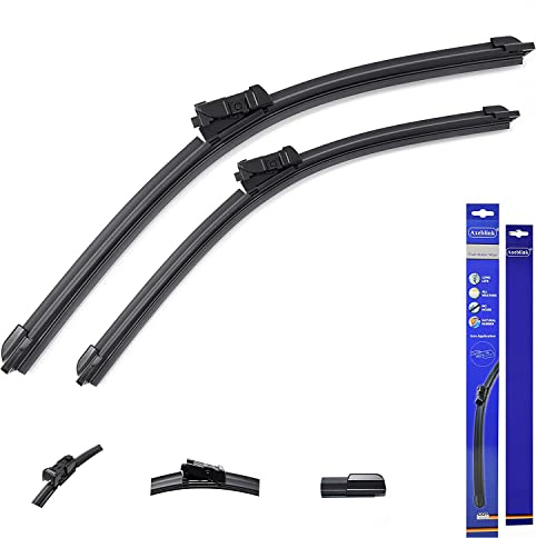 Axeblink Wiper Blade For FIAT 500 Hatchback 2007 Onwards Push Button Front Wiper Blade (24 & 14, Push Button)