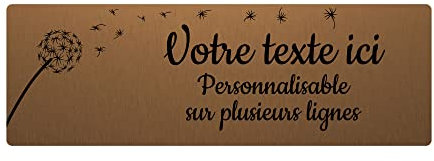 Mygoodprice Placa grabada funeraria con diseño de cruz cristiana autoadhesiva, 20 x 6,5 cm, personalizable de 1 a 3 líneas