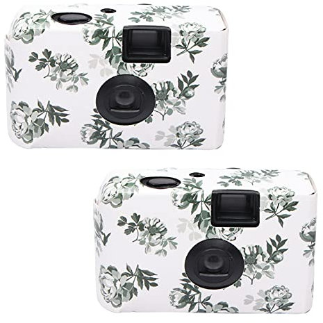 ZXNQ 2 pieces Disposable Cameras Film Camera 12 Photos Hd Single Use Optical Camera Record Wedding Party Gift