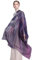 Prettystern Donna Xxl 180/110 Cm Grande Pura Seta Chiffon Foulard Scialle Sciarpa Elegante Sarong Pareo Cerimonia Festa Stola viola Y17