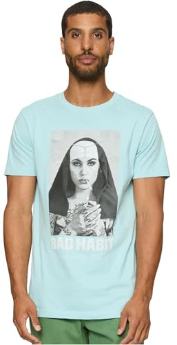 Mister Tee Herren Bad Habit Tee Ocean Blue, XL