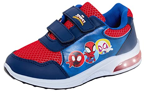 Spidey and his Amazing Friends Light Up Trainers with Flashing Lights Running Sports Shoes