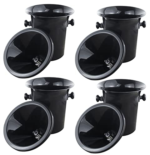 KVSERT -Spittoon, Kunststoff, Standardgröße, mit schwarzem Trichter, 4 Stück