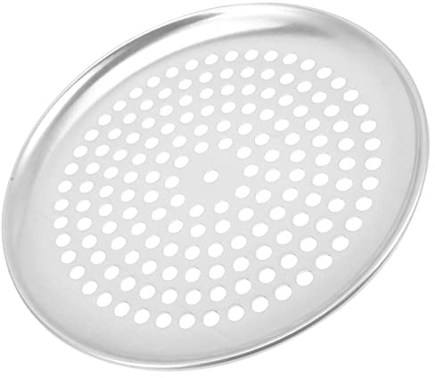 SHERCHPRY Backgitter Für Runder Pizzateller Backblech Gelocht Detroit Pizzapfannen Pizzableche Pizzablech Edelstahl Gelocht Lochbackblech Rostfreier Stahl Metall Vereinigtes Königreich.