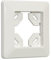 SIRO LED Rahmen zu Controller SL-CONT01 Dimmer Schalter - Ein-Knopf-Steuerung Rahmen aus robustem, Kunststoff alufarbig