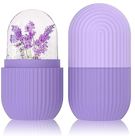 XML Ice Face Roller Silicone Facial Cube for Eyes Neck Massage Remove Dark Circle Pore Shrink Face Beauty Skin Care Ice Mould Kitchen Tools (ICE-ROLLER-1)