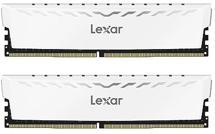 Lexar THOR DDR4 RAM 32GB Kit (16GB x 2) 3600 MHz, DRAM 288-Pin UDIMM Desktop Memory, XMP 2.0 Hochleistungs Arbeitsspeicher, CL18-22-22-42, 1.35V (LD4BU016G-R3600GDWG)