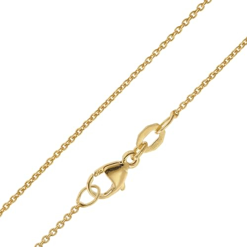 trendor Feine Ankerkette 18 Karat Gold 750 Halskette Breite 1,1 mm 15766-40 40 cm
