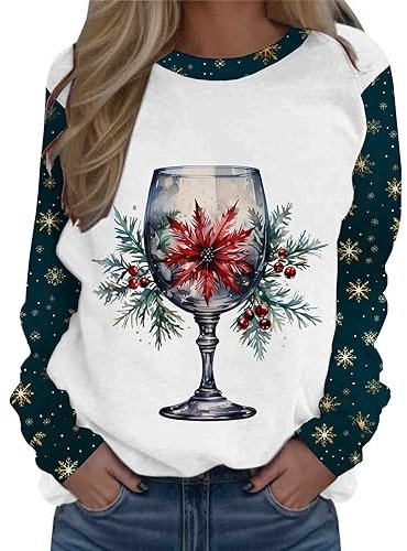 XTBFOOJ weihnachten jogginganzug damen Rentier Bambi Schneemann Weihnachtspullover hosen damen weste y2k shirt trainingsjacke mädchen pump cover gym damen pullover pink