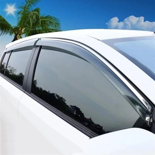 Windabweiser Kompatibel Mit Skoda Für Yeti 5L 2009 2010 2011 2012 2013 2014 2015 2016 2017 4 Stück Auto Windschutzscheibe Autofenster Visier Regenabweiser Schutzabdeckung