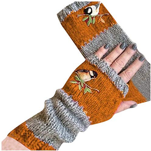 Wärmer für Frauen Stulpen Thermal Ärmlinge Arm Elastische Halbfinger Handschuhe Lange Mädchen Handschuhe für Frauen Mädchen