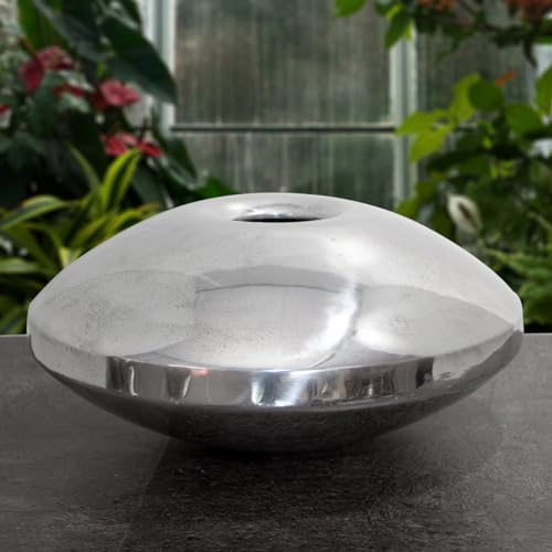 Antikas - Blumenvase, Aluminium, Oval, Blumenvase, Glanz