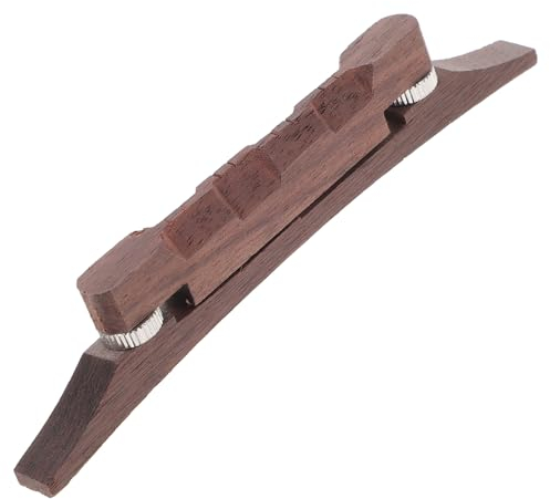VICASKY Professional Mandolin Bridge Redwood Mandolin Bridge Replacement Simple Elegant Design