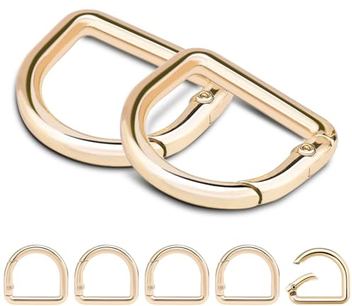 10 moschettoni piccoli ad anello a D da 1,9 cm, piccoli portachiavi a molla con anelli a D, ganci per portachiavi auto, zaino, portachiavi in paracord, clip per piastrine per cani, accessori per
