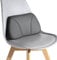 POKSRI 1 Stück Echtes Rindsleder Kissen lordosenstütze Auto,Memory Foam Kissen,lendenkissen,Echtes Leder Rückenlehne,deko,blackroll,Outdoor,Kissen,Sofa(Schwarz)