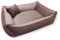4L Textil Molly Kuscheliges Hundebett aus Cord Hundekorb kleine Hunde Hundekissen Katzenbett Hundekörbchen Katzenkissen (60x40 cm, Dunkelbraun)