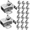 AUTSUPPL 20pcs Double Roller Cabinet Door Catches Cold Rolled Latches for Smooth Closure Hardware for Home Rv Trailer and Wardrobe Use Elegant Design for Any Decor